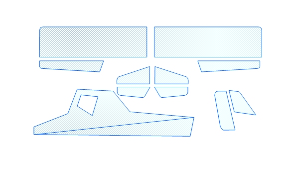 Sail set for Buccaneer drawing CAD